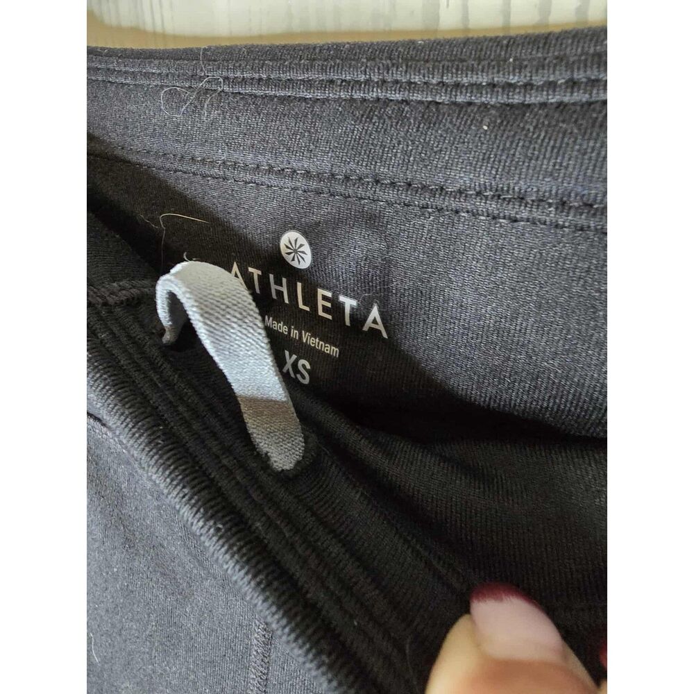 Athleta Sting Be Free Tight Leggings XS Black White Stripe - Picture 6 of 8